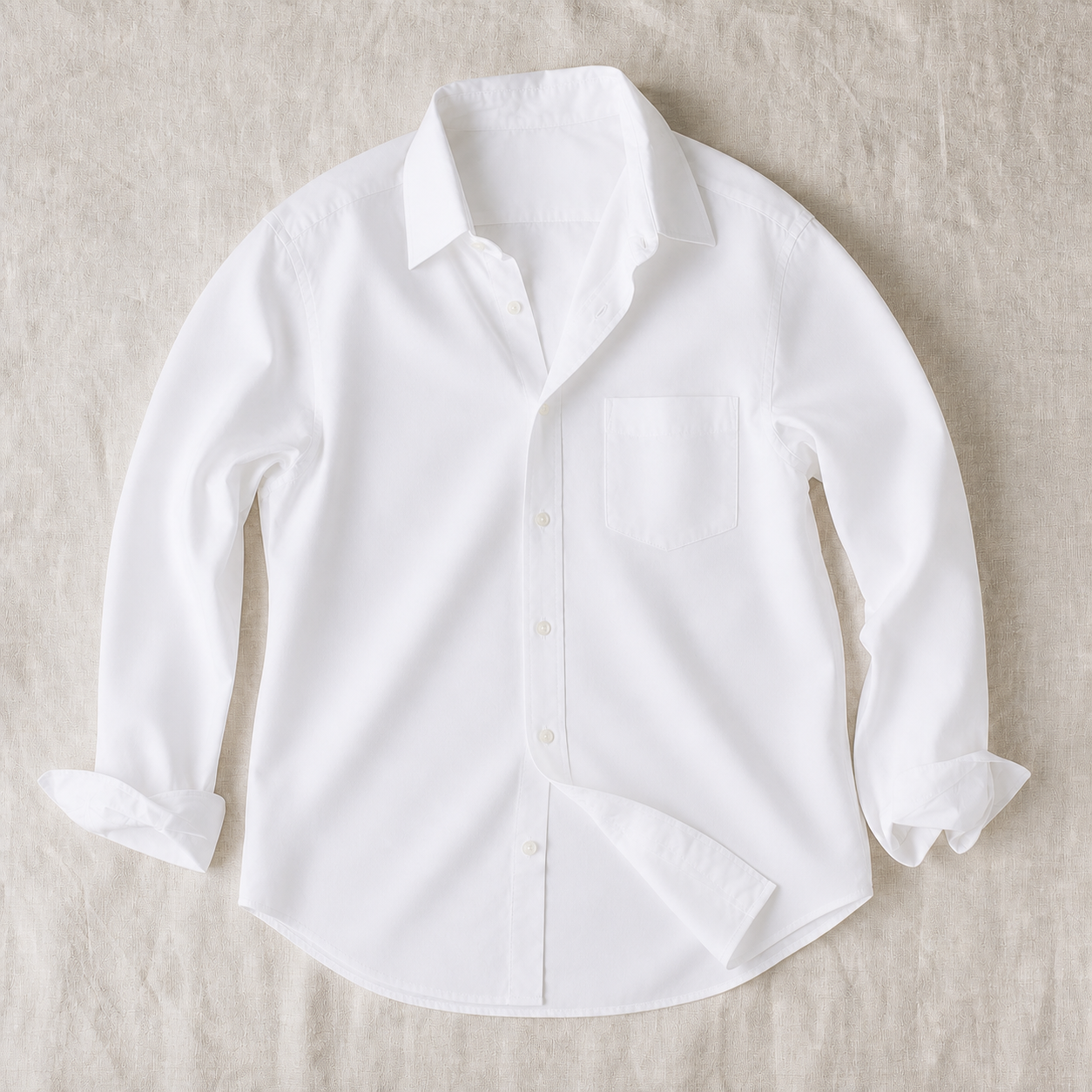 The same shirt after one AiroCloud cycle, smooth